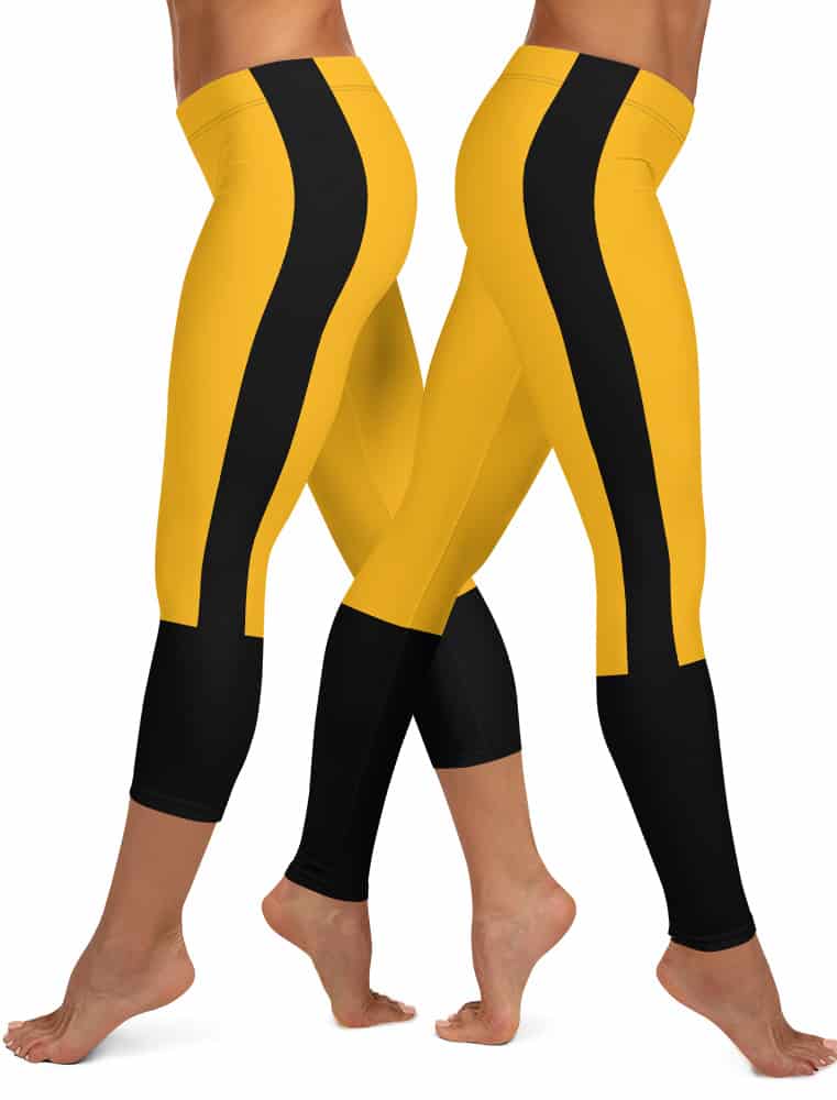 AFA Brand Logo Yellow Signature Premium Yoga Leggings