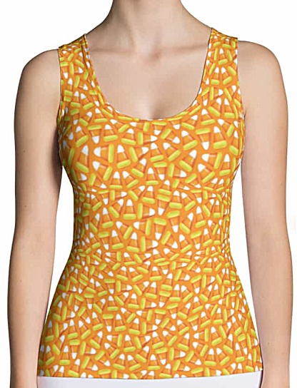 Candy Corn Cami Tank Top for Halloween Costumes