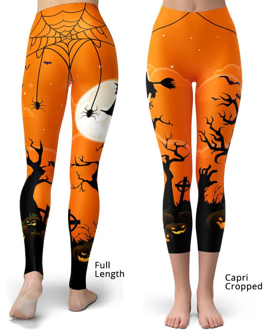Halloween Hand Print Leggings  Printed leggings, Plus size leggings,  Leggings