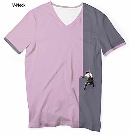 Creative painter t-shirt - designer t-shirts - paint ts shirt - painting tee - Women's v neck t shirt