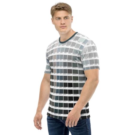 Grayscale Color Pantone T shirt Men's crew Neck Tee for Graphic Designers
