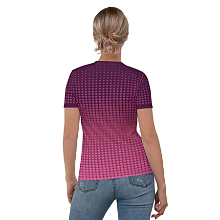 Valentines Day T shirt- Halftone Pattern Tee - Women's tshirt