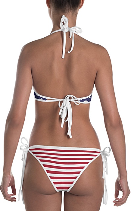 4th of july bikini bathing suits - American flag bikini swim suits - two piece swimsuit