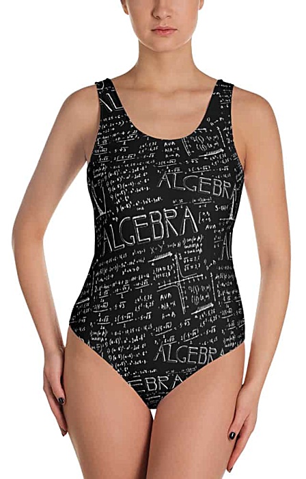 Math bathing suit - algebra one piece swimsuit