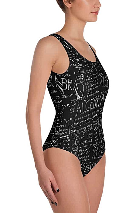 Math bathing suit - algebra one piece swimsuit