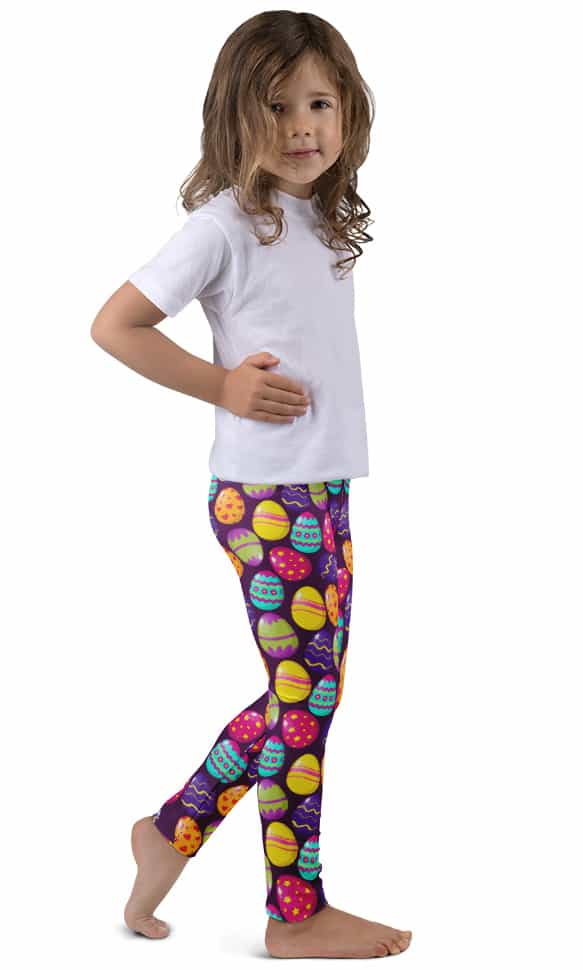 Easter Egg Kids Leggings - Designed By Squeaky Chimp T-shirts & Leggings