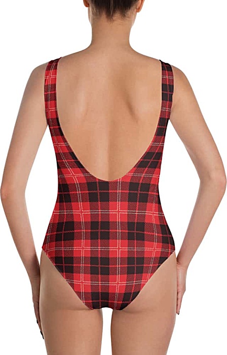 Scottish Tartan Plaid Swimsuit - one piece bathing suit