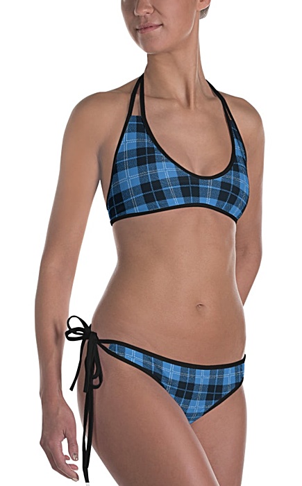 Scottish Tartan Plaid Swimsuit - bikini bathing suit