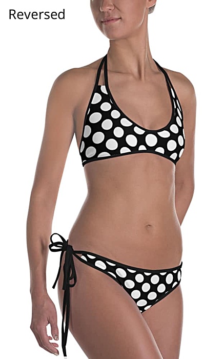 Classic polka dot bikini two piece bathing swim suit