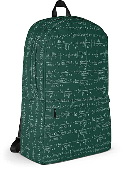 Chalkboard Trigonometry Math Backpack