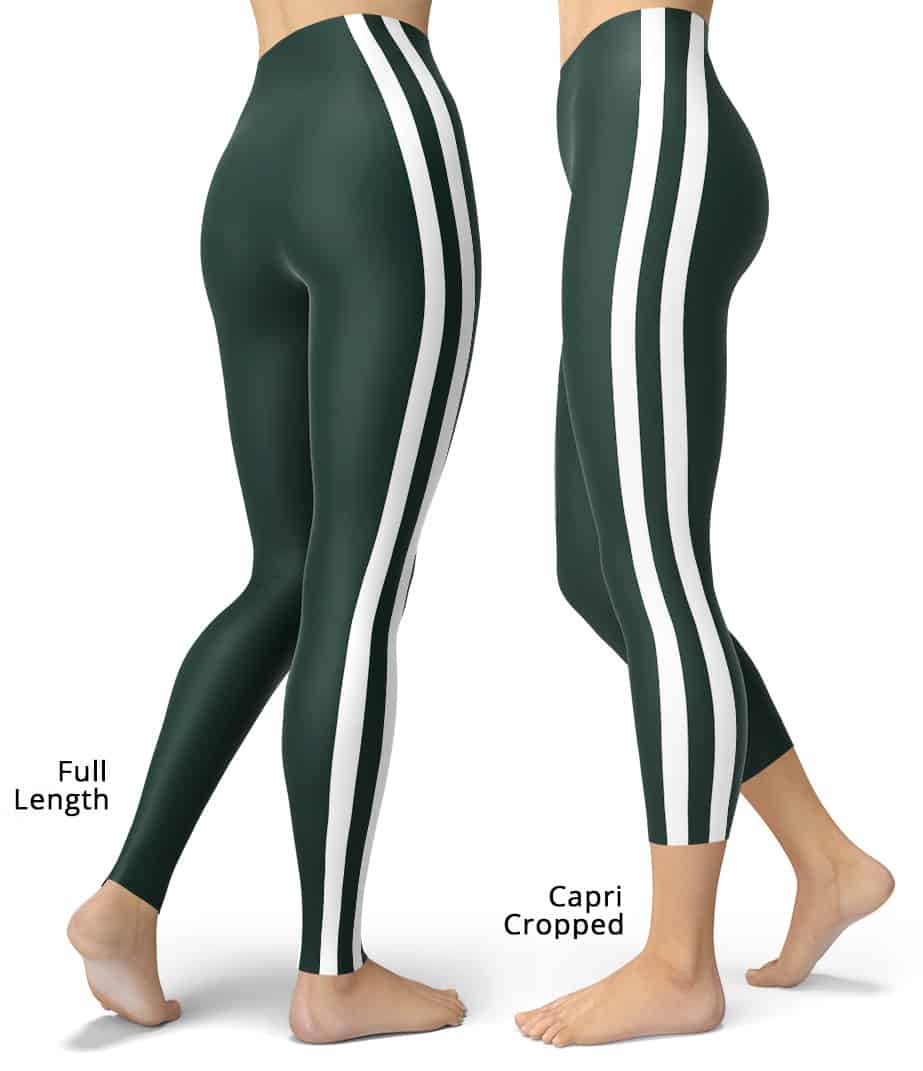 New York Jets Game Day Football Uniform Leggings - Designed By