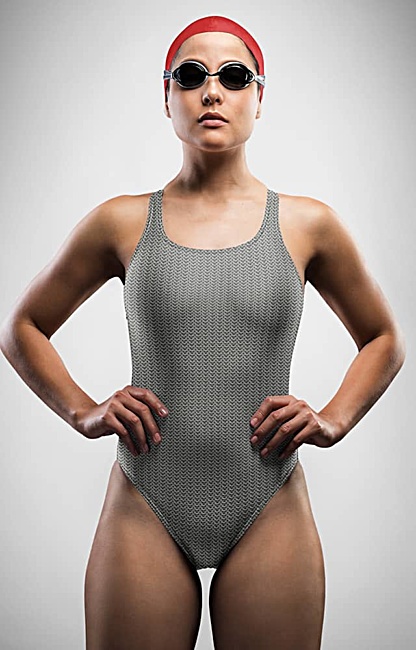 Metal Metallic chain mail chainmail one piece bathing suit swimsuit