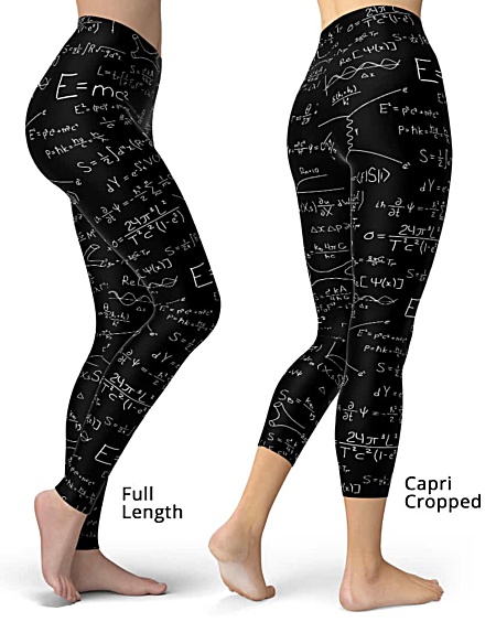 equations of Einstein relativity theory string theory and quantum mechanics leggings