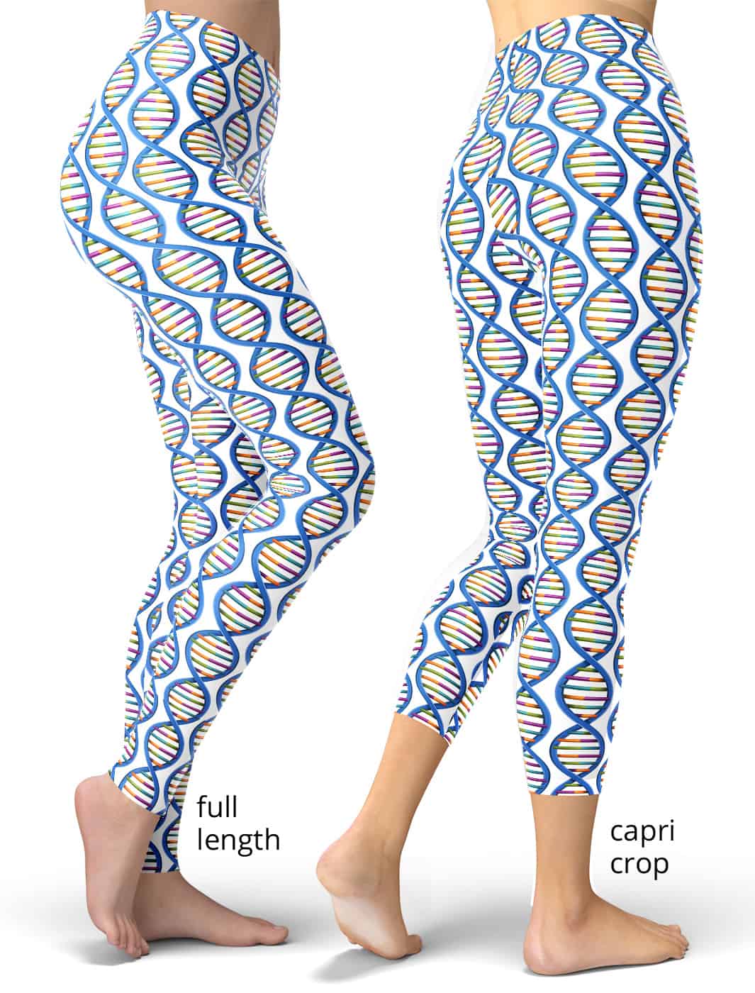 DNA Strand Leggings, Yoga Pants, Workout Pants, Deoxyribonucleic Acid,  Science Gifts, Biology Gifts, Nerdy Gifts, Leggings for Women 