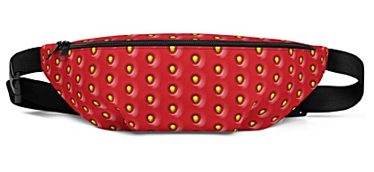 strawberry strawberries seed seeds pink red Fanny Pack bumbag bumbag bag hip packs fanny pack belt