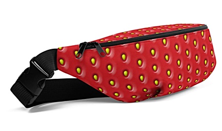 strawberry strawberries seed seeds pink red Fanny Pack bumbag bumbag bag hip packs fanny pack belt