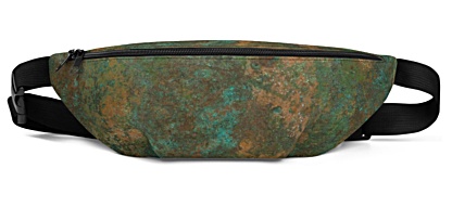 metal metallic copper rust green blue brown earth bumbag bumbag bag hip packs fanny pack belt
