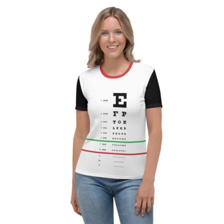 Eye Exam Snellen T shirt - Short Sleeve Top