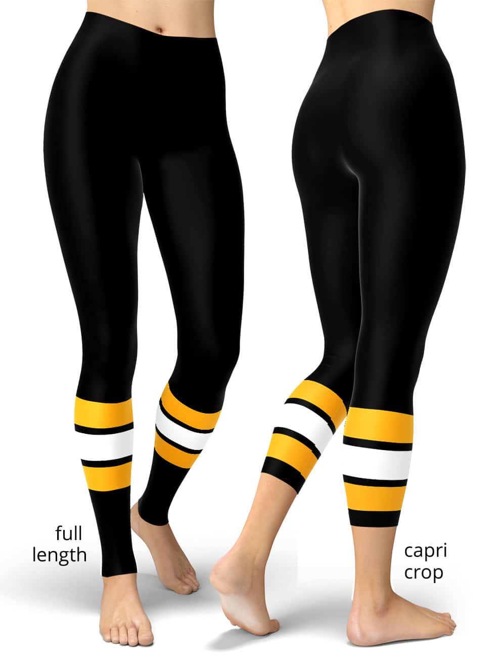 Lids Boston Bruins Women's High Waist Two-Pocket Leggings - Black