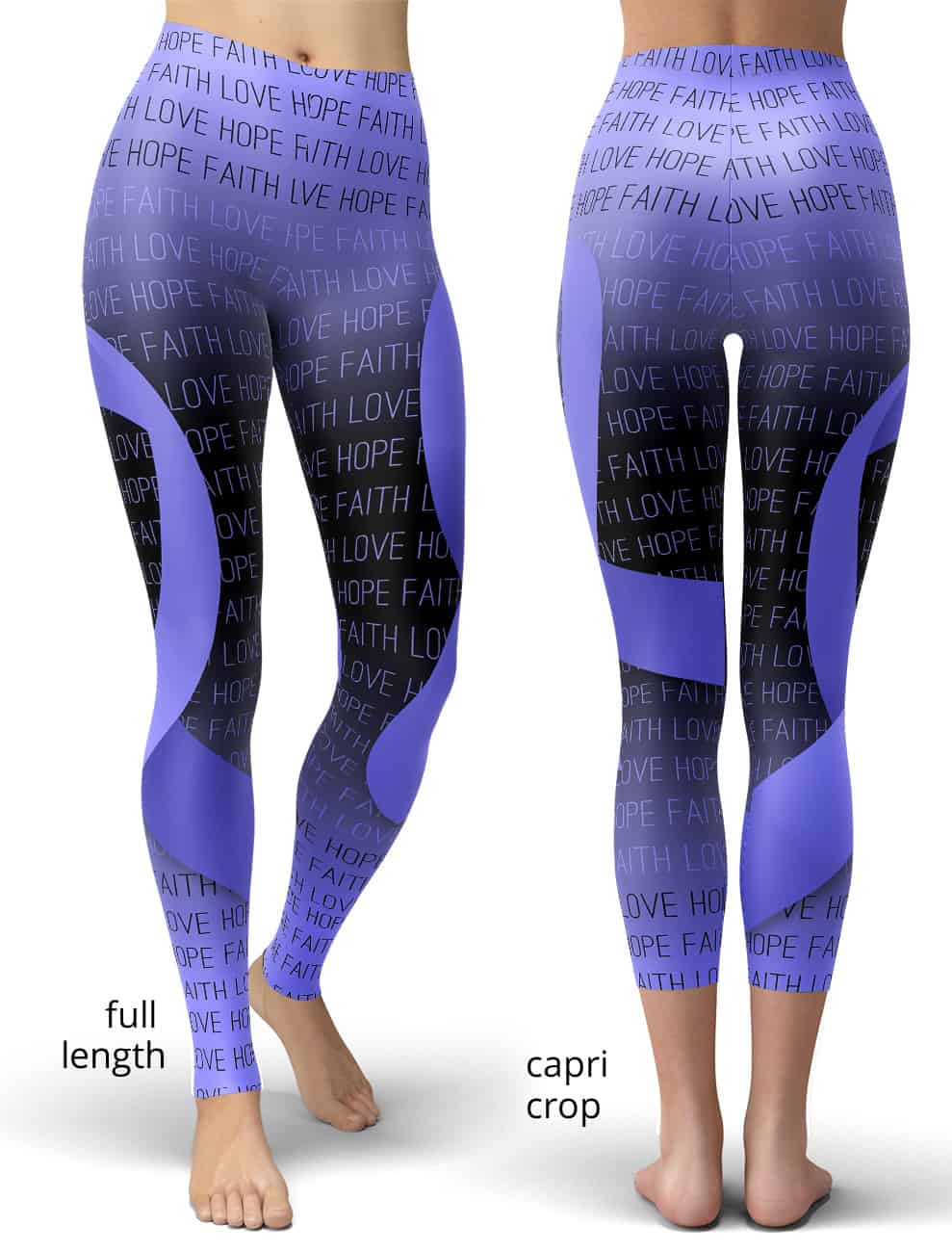Purple Geometric Flamingo Pattern Print Women's Capri Leggings – Love Mine  Gifts