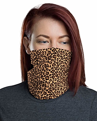Animal Leopard Skin Face Mask Neck Gaiter