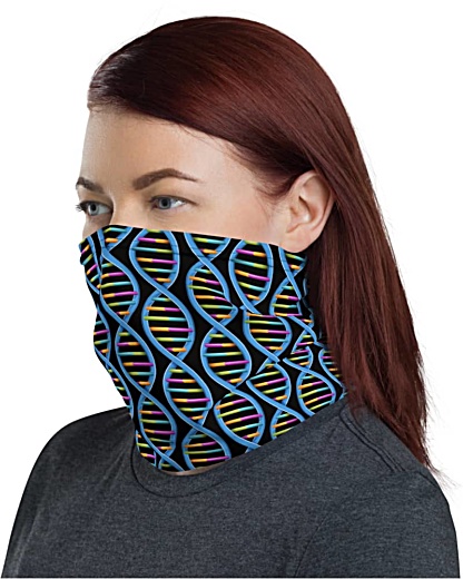 Genetic DNA Face Mask Neck Gaiter