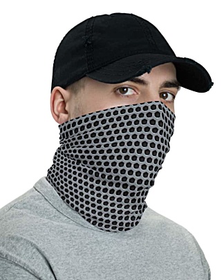 Metal Grill Face Mask Neck Gaiter