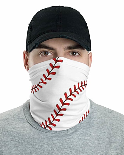 Baseball Stitches Face Mask Neck Gaiter