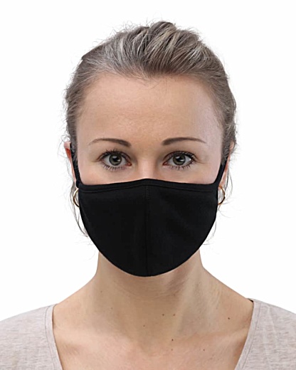 Protective Face Mask (3-Pack) anti covid 19 rona black
