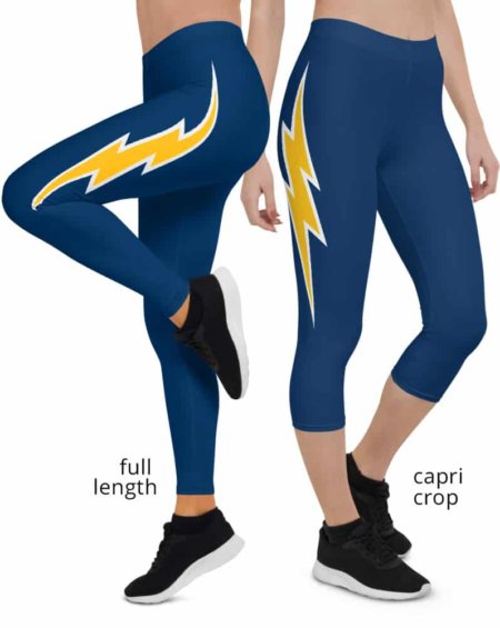 Los Angeles Chargers Game Day Football Uniform Leggings