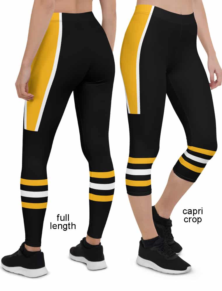 Pittsburgh Game Day Uniform Football Leggings - Designed By Squeaky Chimp  T-shirts & Leggings