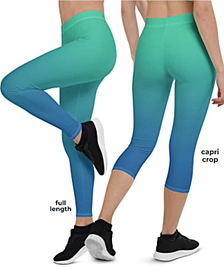 Gradient Leggings - Designed By Squeaky Chimp T-shirts & Leggings