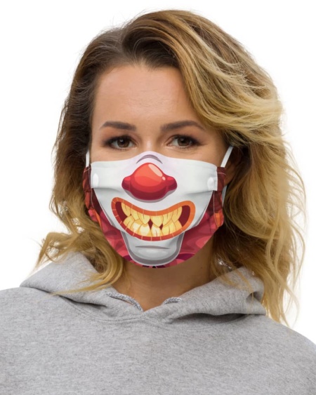 Scary Clown Protective Face Mask