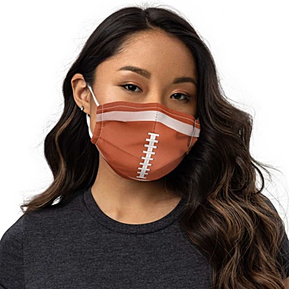Football Protective Face Mask nfl leather brown ball sports