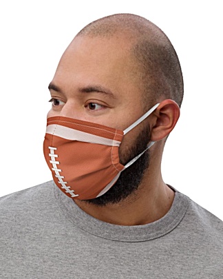 Football Protective Face Mask nfl leather brown ball sports
