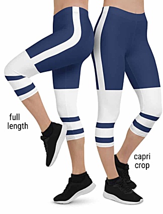 Toronto Maple Leafs NHL Hockey Uniform Leggings - Designed By Squeaky ...