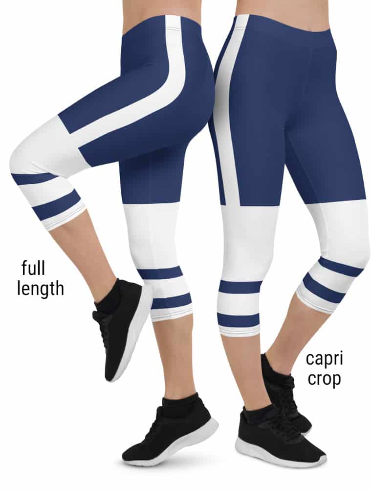 Toronto Maple Leafs NHL Hockey Uniform Leggings - Designed By Squeaky ...