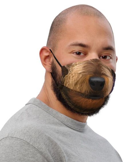 Airedale Terrier Dog Face Protective Face Mask Puppy