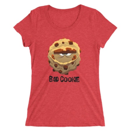 Bad Cookie Short Sleeve T-shirt for Women