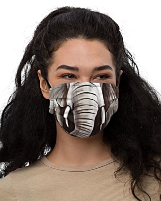 Elephant Face Protective Face Mask Trunk animals
