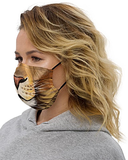 Big Cat Lion Face Protective Face Mask