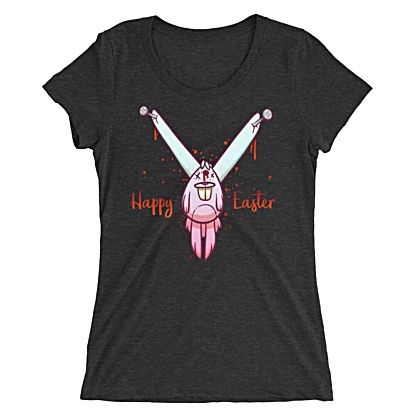 Dead Bunny Easter Short Sleeve T-shirt for Women