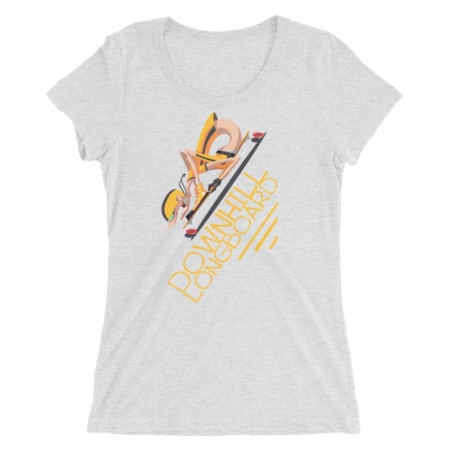 Downhill Longboard Skater T Shirt / Women's Short Sleeve Top