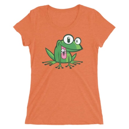 Green Frog T-shirt / Women's Short Sleeve Top