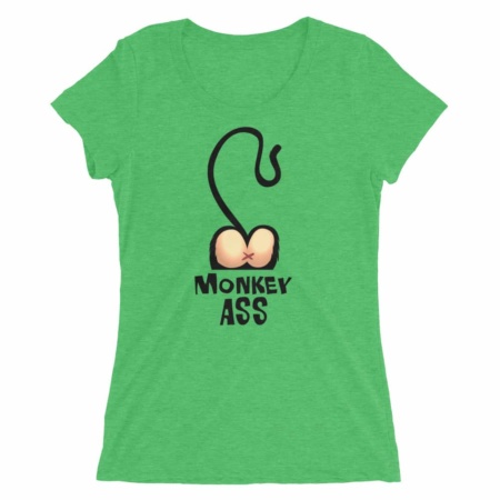 Monkey Ass Rude T-shirt / Women's Short Sleeve Top