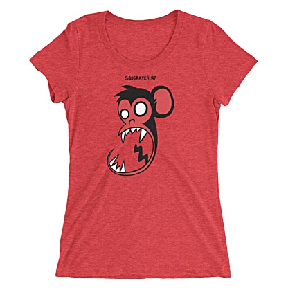 Squeaky Chimp / Women Short Sleeve Monkey T-shirt