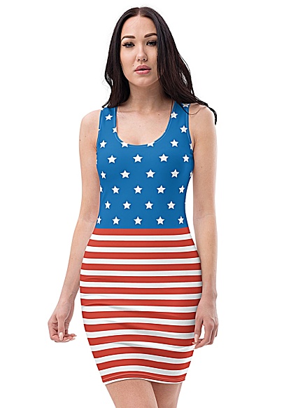 American Flag Fourth of July Dress