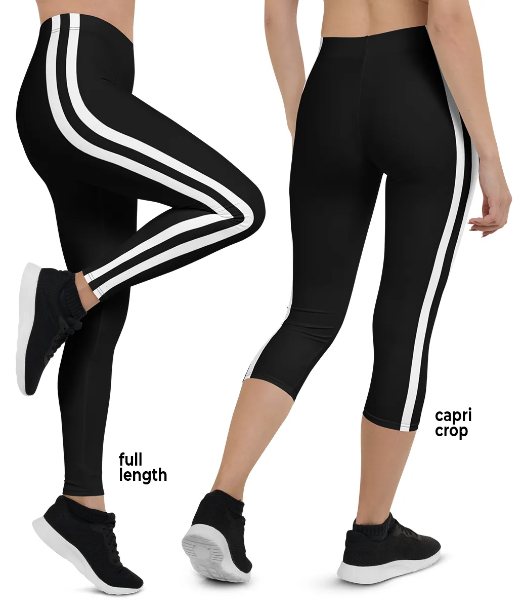 Double Side Stripe Leggings - Designed By Squeaky Chimp T-shirts