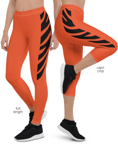 Cincinnati Bengals Football Uniform Leggings Color Rush Orange
