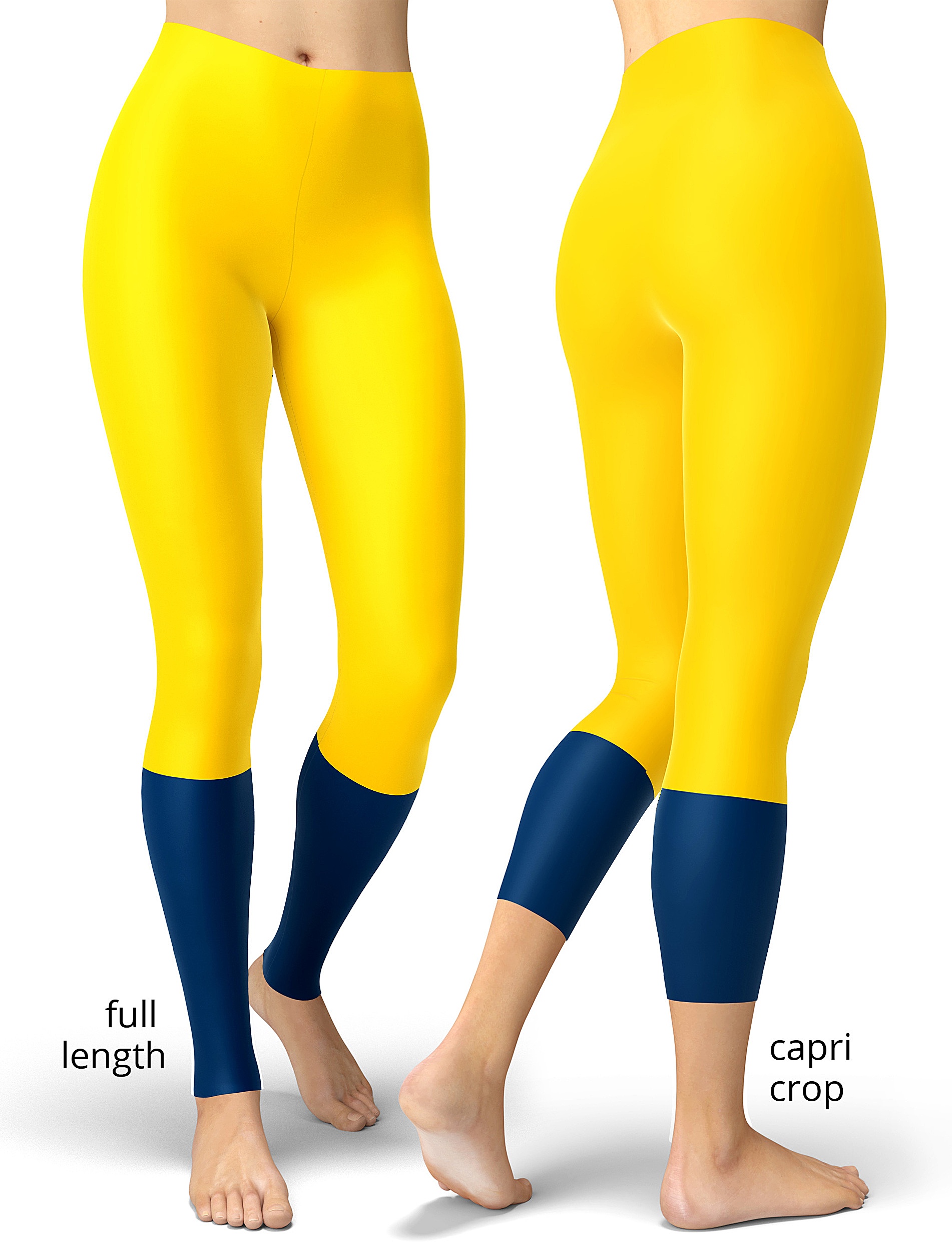 Michigan Wolverines Game Day Football Uniform Leggings - Designed By  Squeaky Chimp T-shirts & Leggings